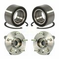 Kugel Front Rear Wheel Bearing And Hub Assembly Kit For Ford Edge Lincoln MKX K70-101597